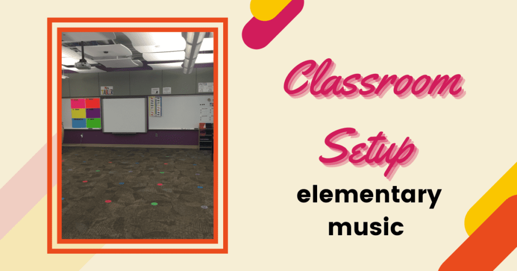 classroom setup elementary music