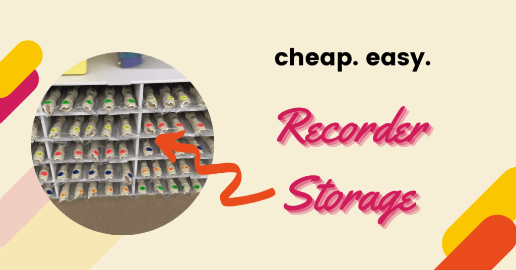 cheap and easy recorder storage