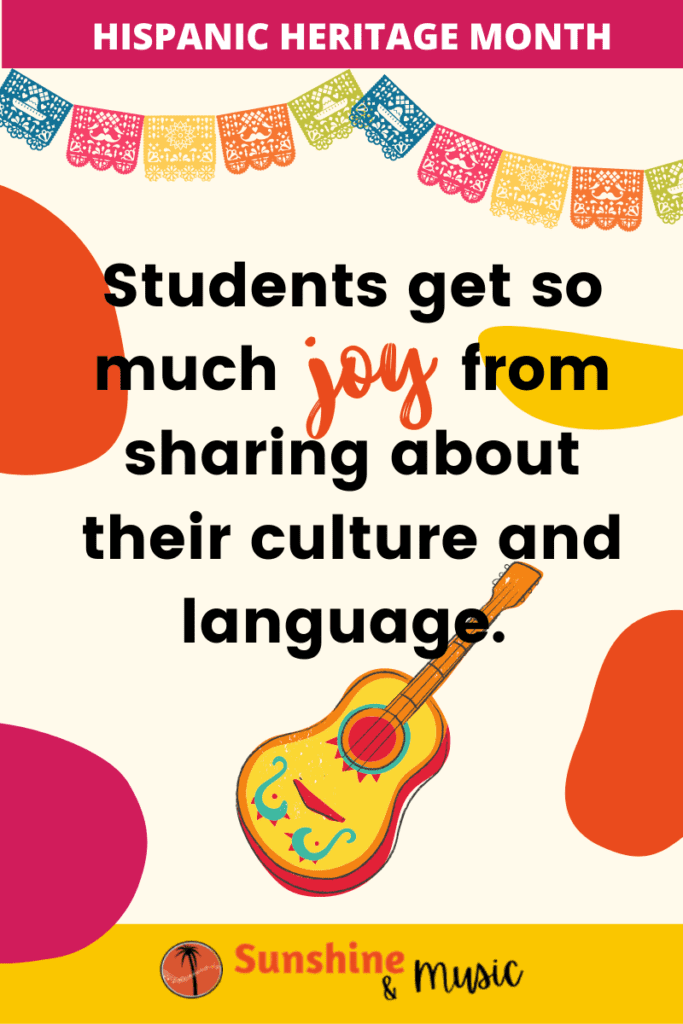 Students get so much joy from sharing about their culture and language during Hispanic Heritage Month.