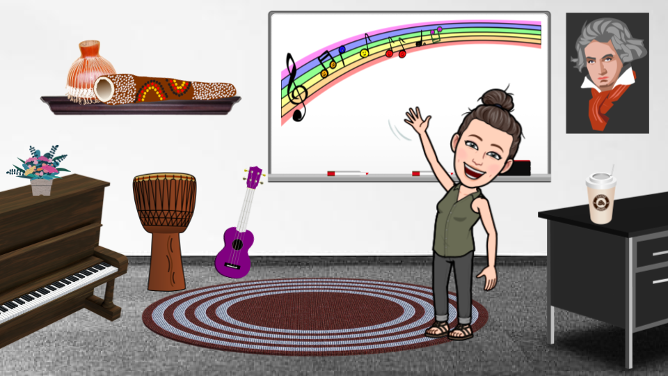 elementary music bitmoji classroom