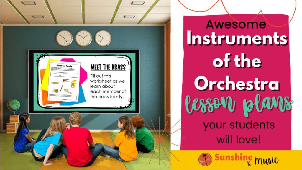 instruments of the orchestra lesson plans