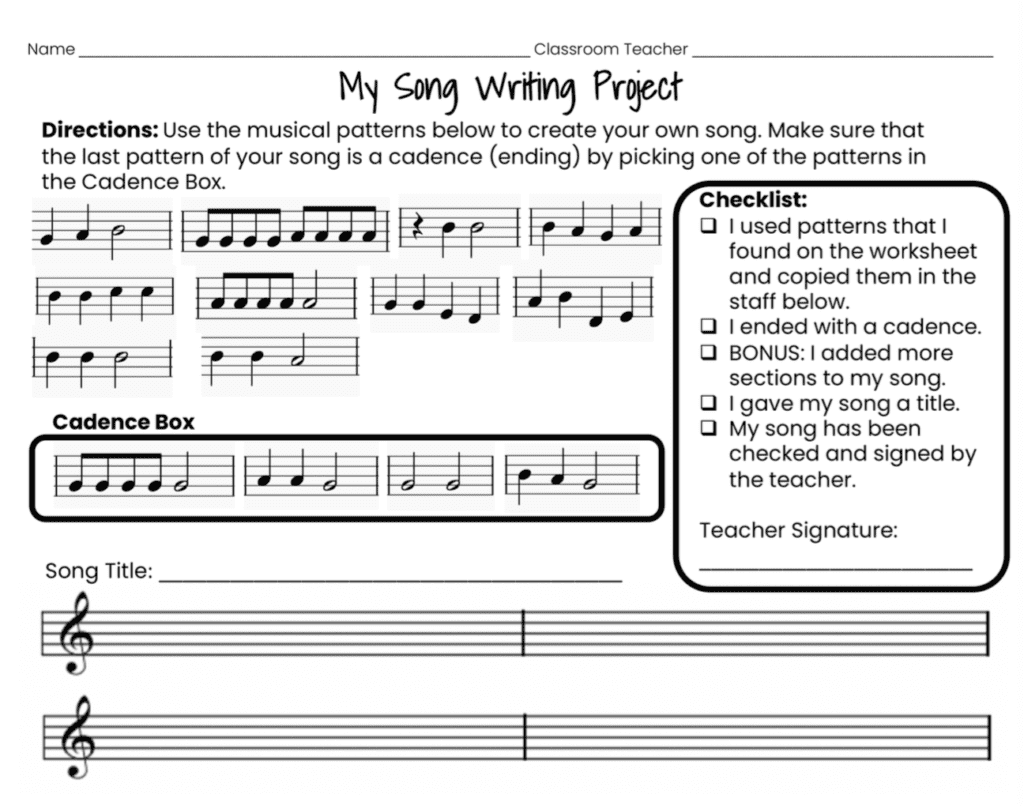 5 Songwriting Templates For Quick and Simple Music Creation Sunshine