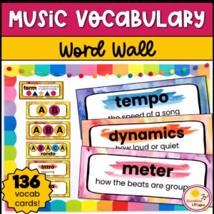 Vocabulary for Music