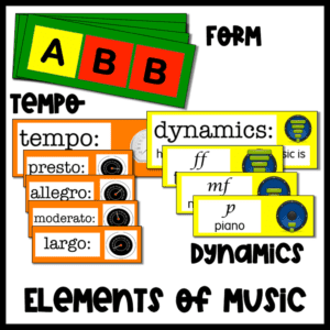 Vocabulary Of Music Word Wall - Sunshine And Music