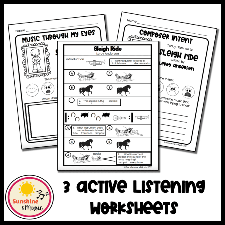 Sleigh Ride Listening Map Sunshine And Music