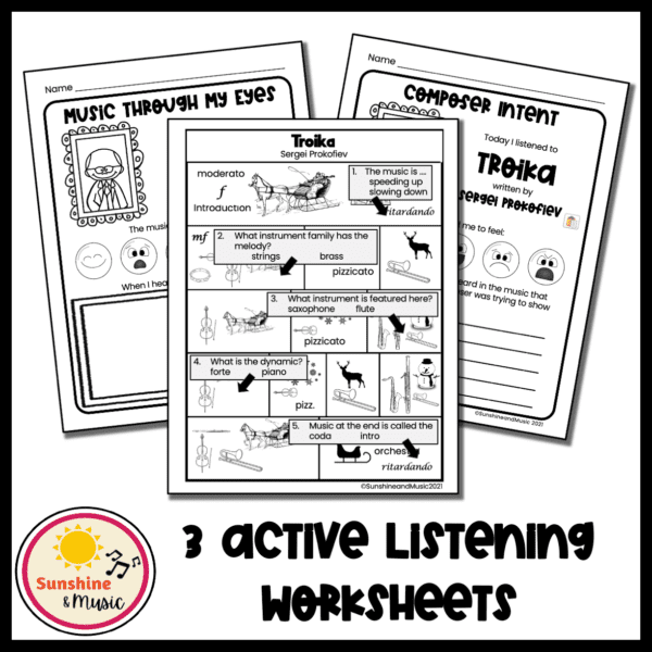 troika listening worksheets