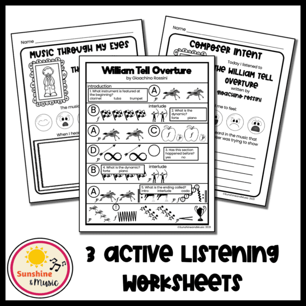 William tell worksheets