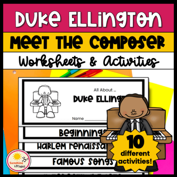 Duke Ellington Meet the Composer worksheets and activities