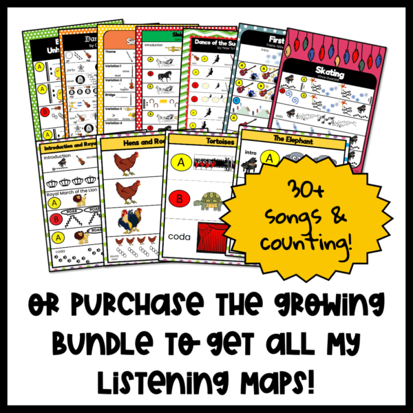 a wide variety of listening maps for music text: or purchase the growing listening map bundle to get all my listening maps