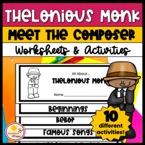 Thelonious Monk Meet the Composer worksheets and activities