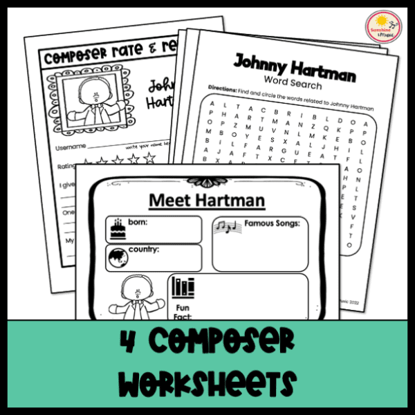 Johnny Hartmann worksheets