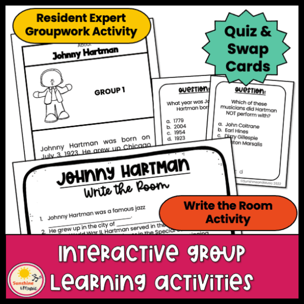 Johnny Hartman music lesson activities