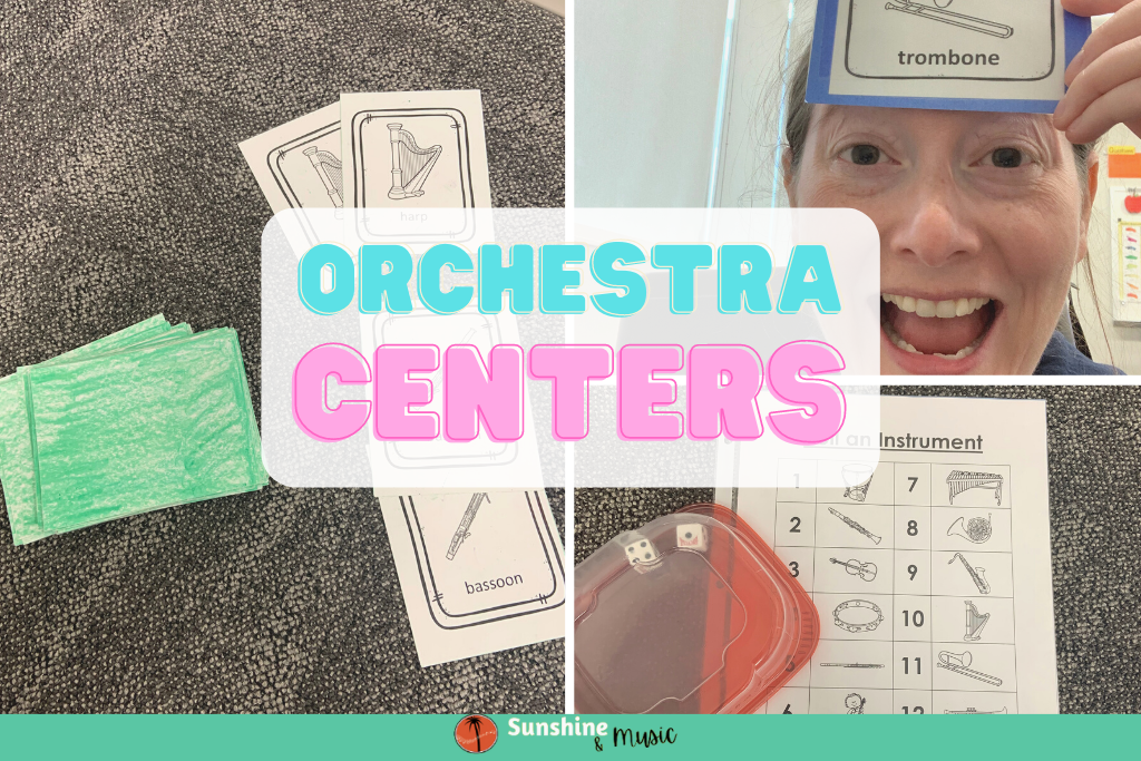 orchestra instrument centers for music class