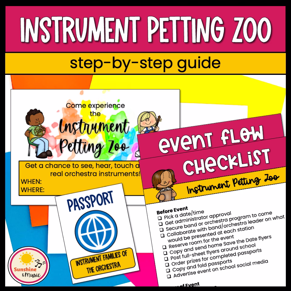 Instrument Petting Zoo Event Planning Kit