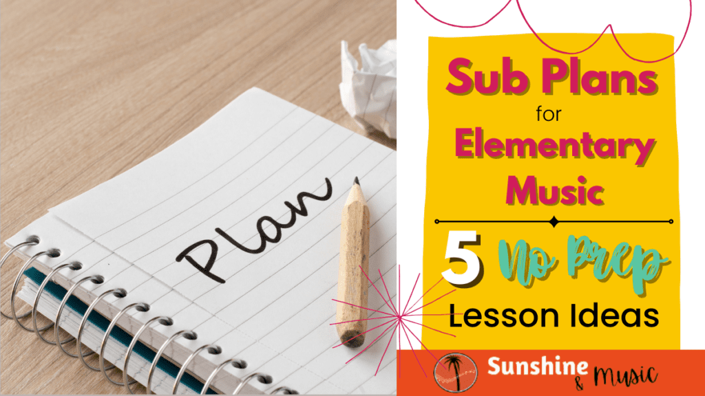 elementary music sub plans