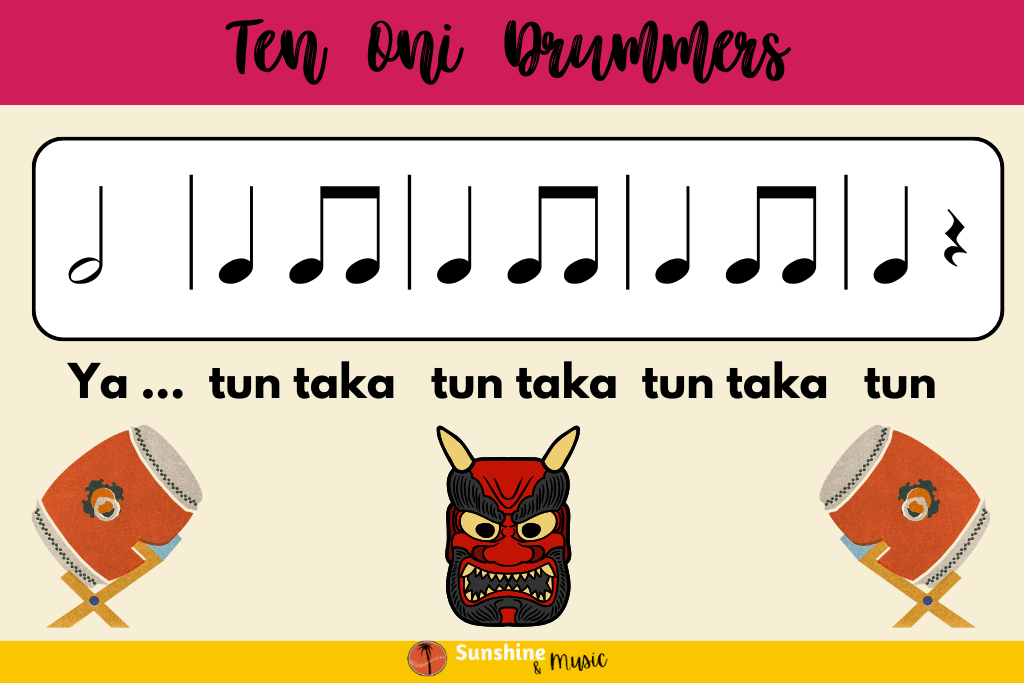 teaching dynamics with Ten Oni Drummers