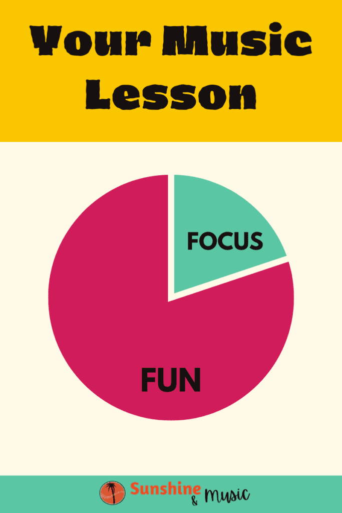your music lesson - 20% focus, 80% fun
