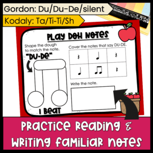 Music Centers Play Doh Rhythm Apple Theme - Sunshine and Music