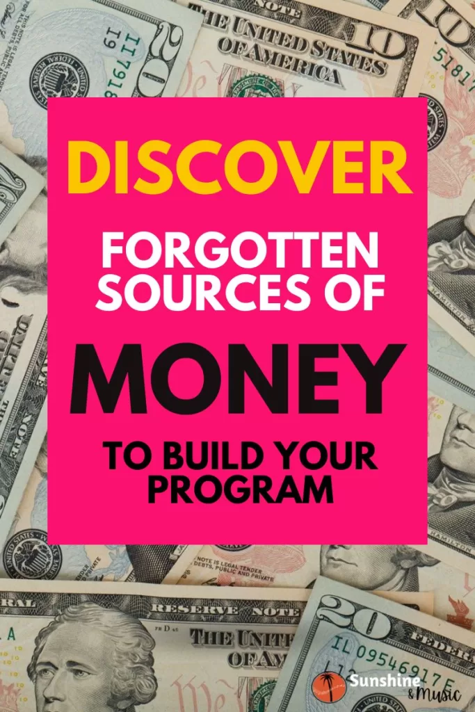 finding money to buy instruments for your music program