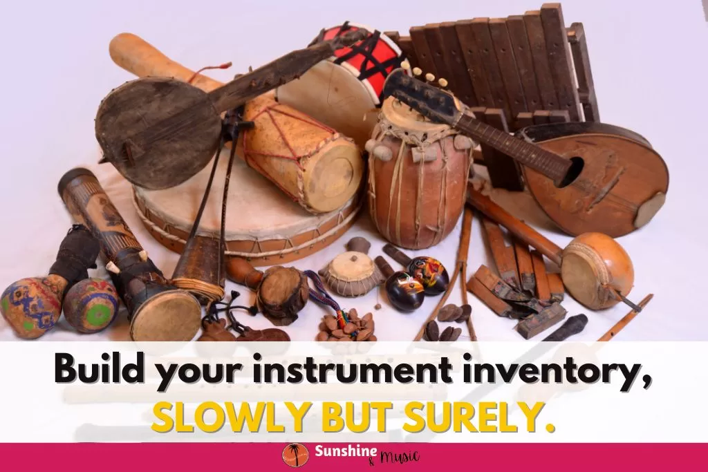 how to build up your musical instruments