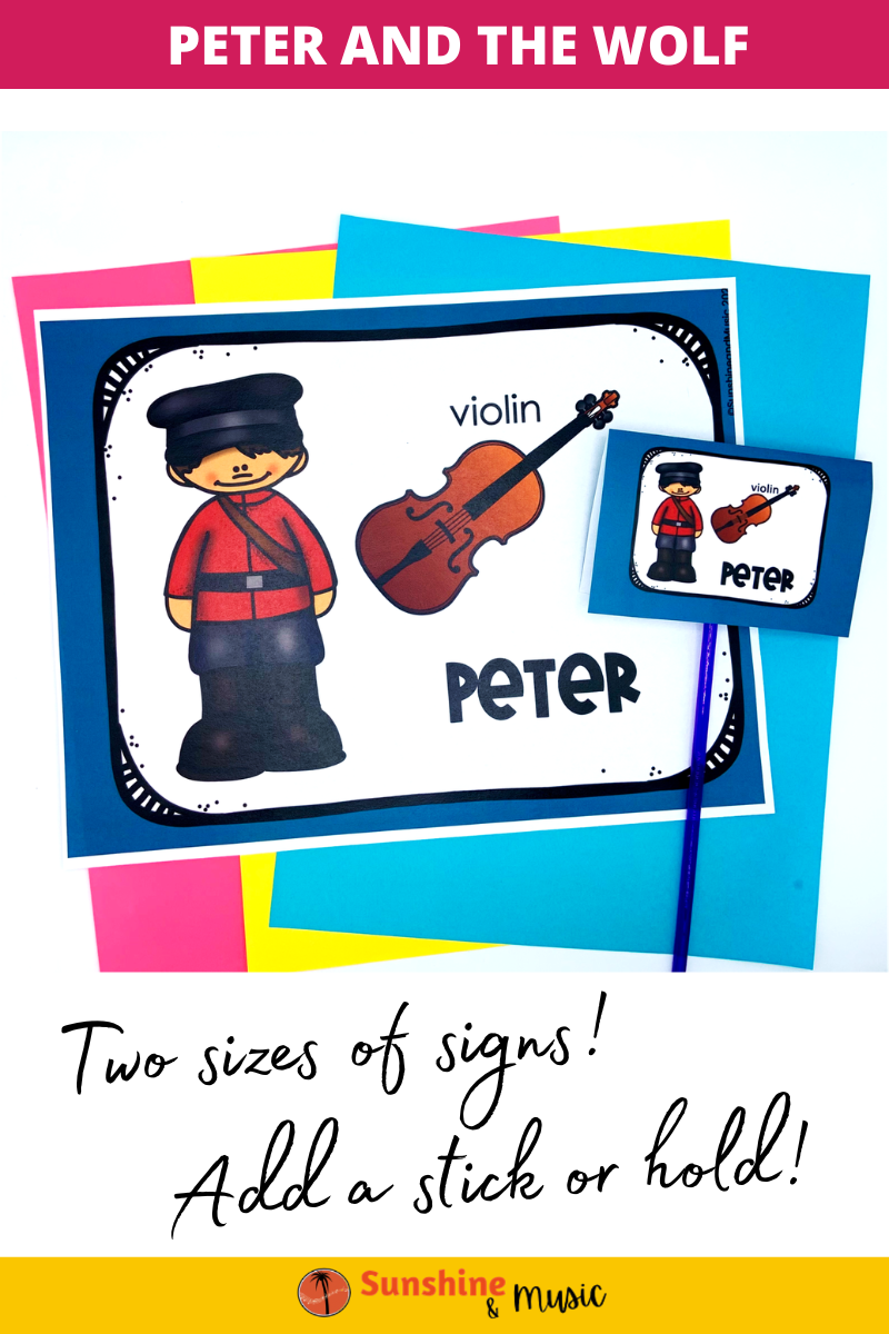 Peter and the wolf characters and instruments