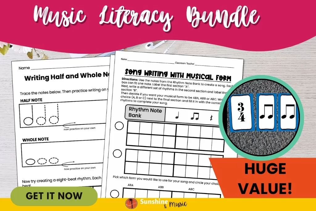 worksheets for learning music notes