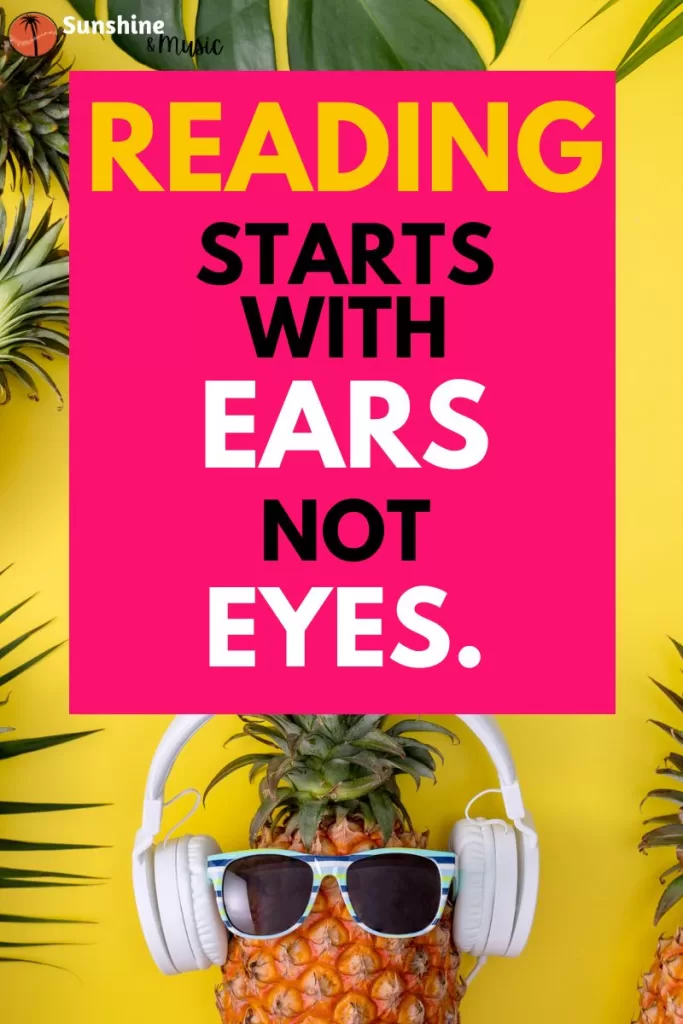 reading music starts with the ears note the eyes