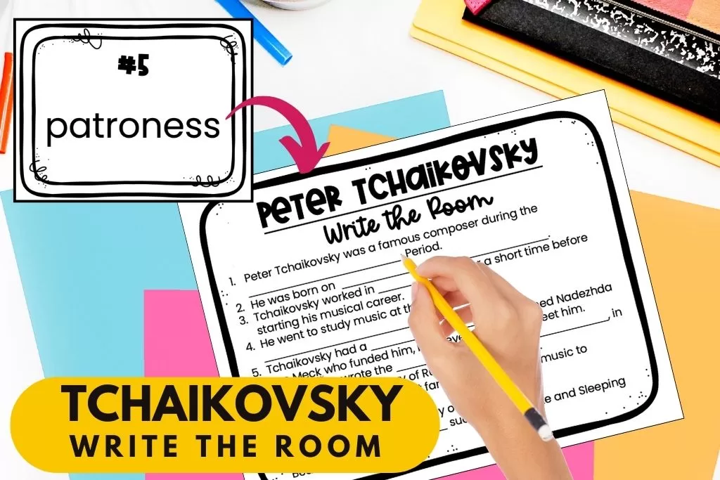 learn Tchaikovsky fun facts with a composer write the room