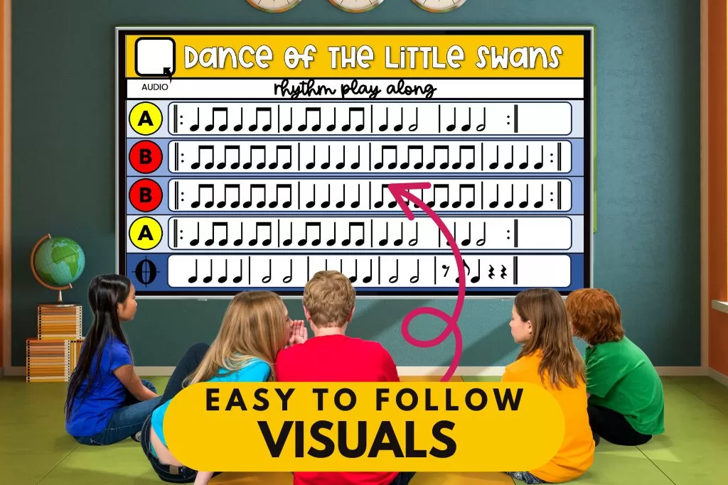 Swan Lake Dance of the Little Swans rhythm activity