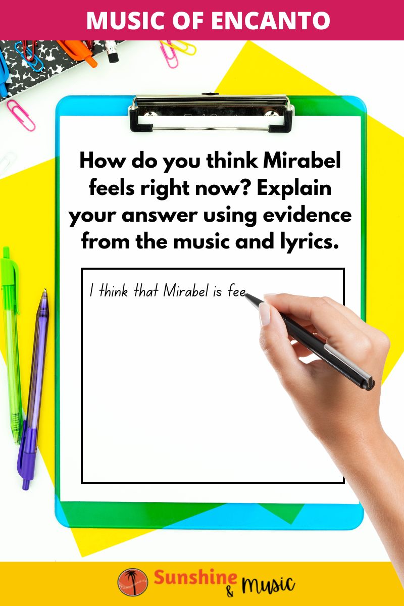 music writing prompt to Waiting on a Miracle from Disney's Encanto